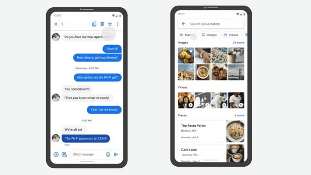 Google Messages concurrence les applications de messagerie sur téléphones Android